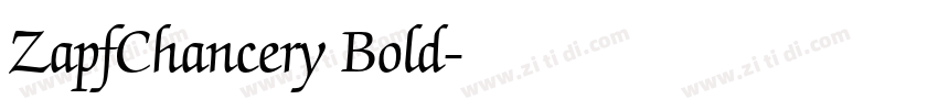 ZapfChancery Bold字体转换